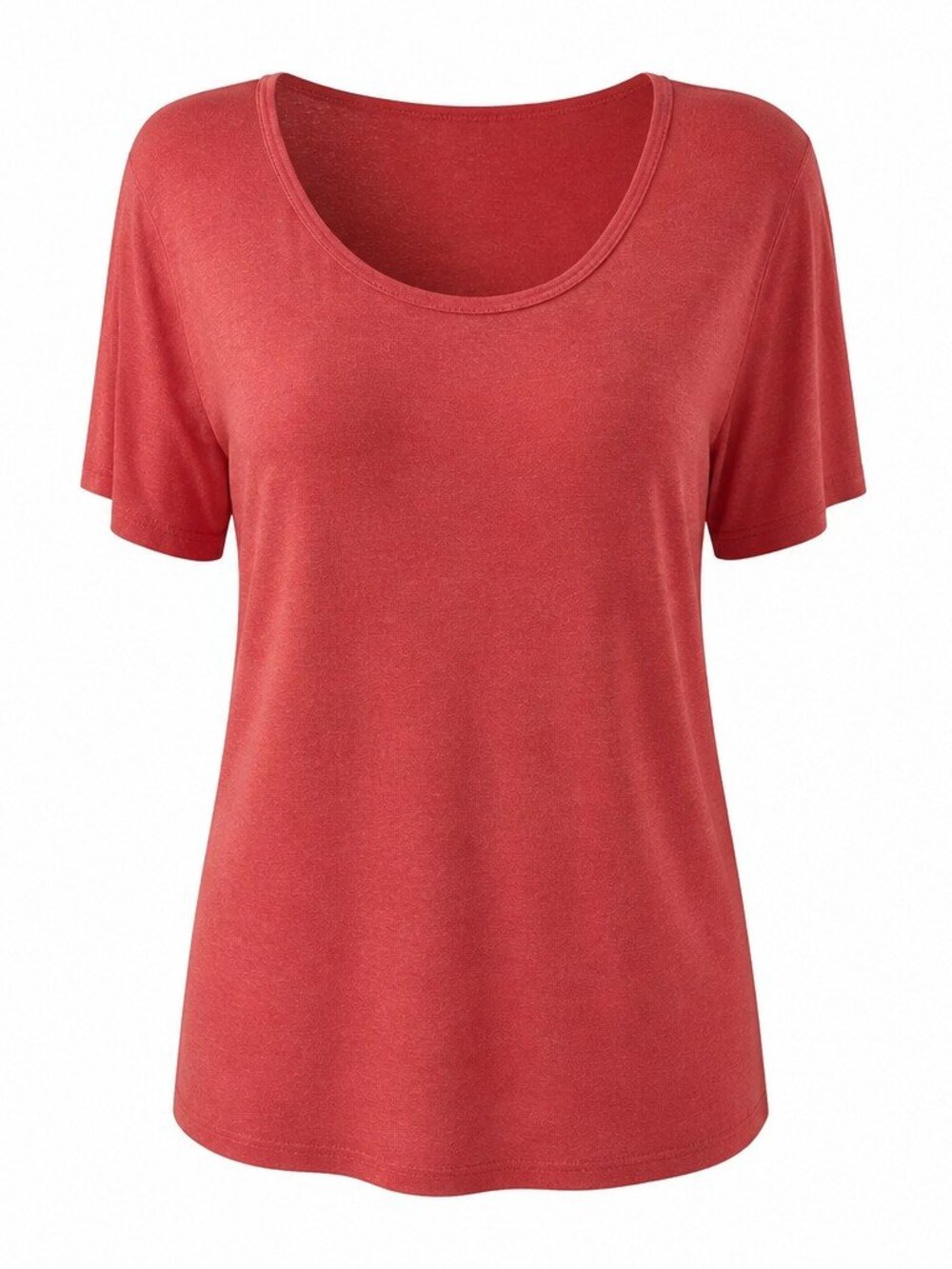 LuLaRoe Womens Red T-shirt Loose Fit High Low Scoop Neck Short Sleeve Size 3XL